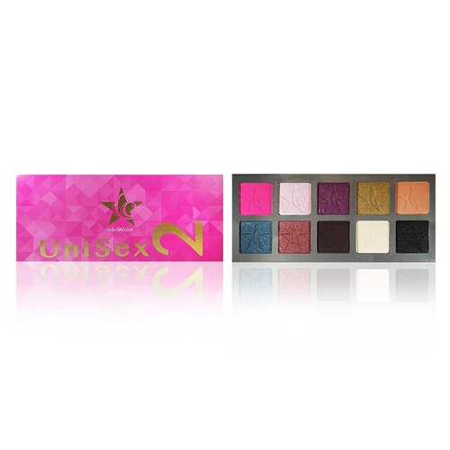 Ccolor Cosmetics - Unisex 2, 10-Color Eyeshadow Palette, Matte, Metallic & Shimmer, Highly Pigmented Eye Shadow Makeup,Bright Vibrant Tones, Bright Vibrant Tones
