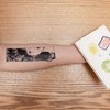 Novu Ink Mothman Behind The Girl Temporary Tattoos | 2 Designs on a Sheet | Fake Tattoos | Art Design Transfers/Stickers | for Body, Arm, Leg etc | (12.5cm x 5cm)