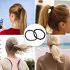MEMOVAN Hair Tie Bracelets 24pcs Boho Hair Ties for Women Girls Ponytail Holders Seamless Braided Hair Bands Elastic Hair Ties Cotton No Crease Hair Band for Thick Thin Hair Curly Hair