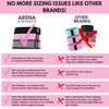 Arena Strength Fabric Exercise Booty Bands for Legs and Butt | Hip Resistance Bands Set of 3 with Workout Guide and Carry Case
