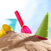 Toddmomy Toodler Toys 10 Pieces Plastic Ice Cream Cones Scoop Outdoor Beach Toys Set Kids Sand Mold Set Seaside Play Sand Toys for Kids Outdoor Toys