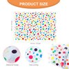 Tatuo 2 Pcs Polka Dot Plastic Tablecloth 51 x 71 Inch Birthday Plastic Table Cover for Rectangle Table with Happy Birthday Banner for Birthday Engagement Wedding Party(Rainbow)