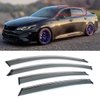 Fits for 2016-2020 Kia K5 Optima 4 Door Sedan Chrome Trim Smoke Tinted Window Visors Rain Guards Deflector