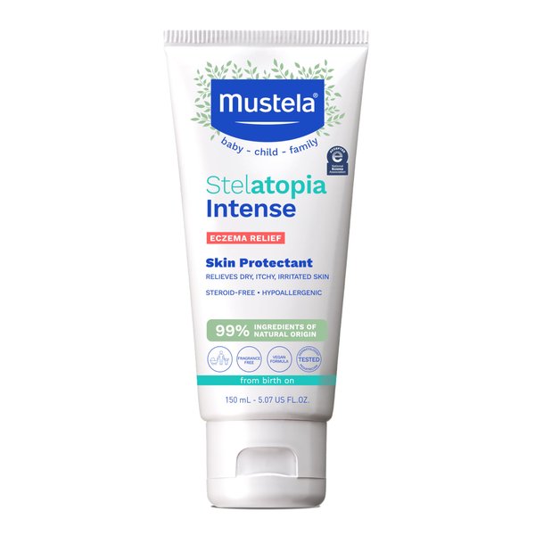 Mustela Eczema Relief Cream Stelatopia Intense - Fragrance-Free Moisturizing Body Lotion with Colloidal Oatmeal - For dry, itchy, irritated skin & flare-ups - 5.07 fl. oz.