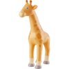 HABA Little Friends Giraffe - 6.75" Chunky Plastic Zoo Animal Toy Figure