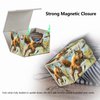 Strong Magnet Card Case Deck Box Mtg Card Box Playing Card Box Magic Deck Box Tcg Up to 200 Cards Creative Pattern Trading Card Storage Box for Collectible Card Games, A Squirrel With Sharp Claws