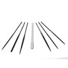 Excel Blades Hardened Alloy Strength Steel - Mini Needle File Set Includes Flat, Flat Warding, Square, Triangular, Round, and Half-Round File With American Made Aluminum Handle