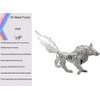 3D Metal Model Kits, Mechanical Wolf 3D Metal Puzzle,Steel Animal Series DIY Brain Teasers Simple 3D Puzzles Home Decor Art Craft Gifts Toys for Adult