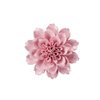 Insiswiner Handcrafted Ceramic Flowers Sculpture Home Hanging 3D Wall Art Decor Decoration Pink Peony 4.7"