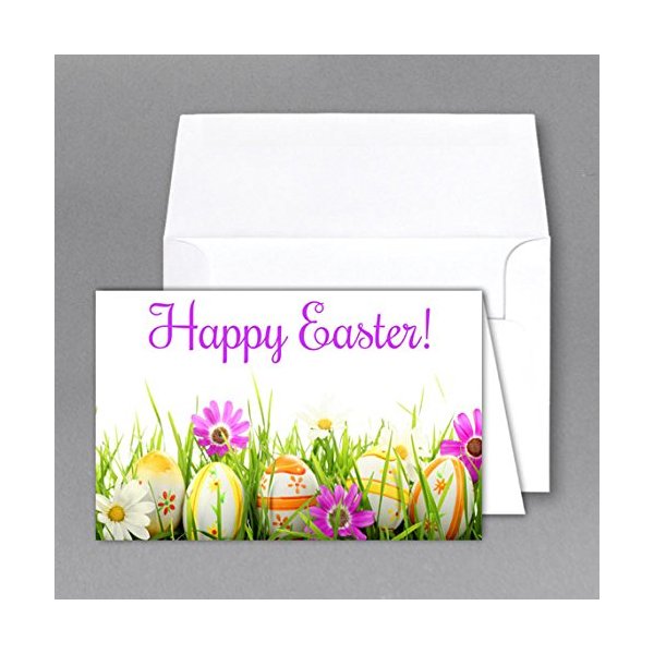 Easter Greeting Cards & Envelopes Size 4 1/2 X 6 - Pack of 25