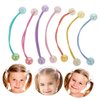 14 Pcs Double Ball Hair Ties for Girl Ball Hair Ropes Hair Tie for Little Girl Elastic Hair Ties Girl Ball Hair Rope Girl Elastic Hair Tie Girl Elastic Ponytail Holder