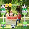 Chunnin 78Pcs Soccer Party Balloons Soccer Birthday Party Balloon Column Stand Kit Soccer Themed Party Latex Balloons Supplies Soccer Party Balloons for Boys Birthday Gift Sports Party Decorations