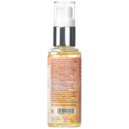 BodyCeuticals Calendula + Flower Essence Firming & Balancing Facial Cleanser |Botanical Hydration & Purification for All Skin Types | Non-Greasy | non-GMO | No Parabens & Sulphates | 2 oz Pump Bottle