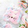 12 Packs Sleep Eye Mask for Girls Sleepover Soft Plush Unicorn Rainbow Animal Sleep Eye Cover Sleeping Eye Shade Funny Bow Headbands Elastic Hair Band for Women Overnight Sleepover Party Supplies