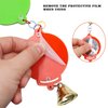 Neeenn Bird Mirror Toy with Bell, Hanging Parrot Interactive Toy, Bird Cage Accessories, Suitable for Small and Medium Birds Parakeets Cockatiels Lovebird