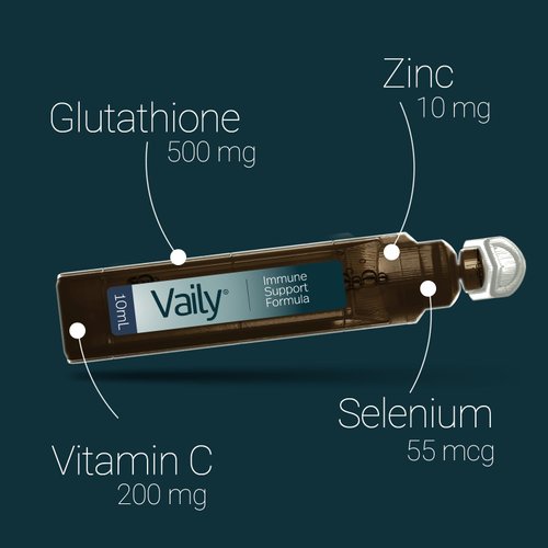 Lemon Flavor Liquid Glutathione Formula (500 mg) – Glutathione Liquid Supplement w/Vitamin C, Zinc & Selenium - Skin Health & Immune Support Supplement - Tasty, Fast Acting 30 Everyday Dose Vials