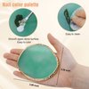Nail Art Mixing Palette Resin Plate Tray for Mixed Paint Drawing Color Display(Green)