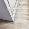Floor Transition Strip Self-Adhesive Cover Strips Threshold Repair Floor Gap Vinyl Flooring Transitions Laminate Floor Flat Divider Strip Minimalism Oak Wood Grain Design 78.7in (4cm, Pure Black)