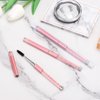 Tbestmax 3 Pcs Spoolies Mascara Wands Eyelash Brushes Eye Brow Brush Applicator with Cap for Travel Pink