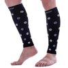 Doc Miller Calf Compression Sleeve Men & Women 20-30mmHg Polka Dots Shin Splints, Varicose Vein & Calf Pain Relief