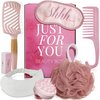 Lily England 7-Piece Christmas Gifts for Women - Luxury Self-Care Beauty Gift Set for Women & Teenage Girls with Hair Brush, Wide-Tooth Comb, Eye Mask & Hair Care Essentials - Premium Womens Gift Idea