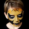 MEICOLY Yellow Face Body Paint Stick(1.06 Oz),Sally Makeup Dress Face Paint,Cream Blendable Body Paint Stick,Sweatproof Waterproof Ginger Face Paint for Halloween Special Effects SFX Cosplay