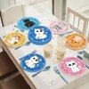 Justforjoyful 48Pcs 7" Cat Theme Party Paper Plates Cat Kitten Dessert Party Supplies Kids Girls Birthday Party Dinner Decorations Cat Paw Disposable Dinnerware Plates for Baby Shower Party Favors