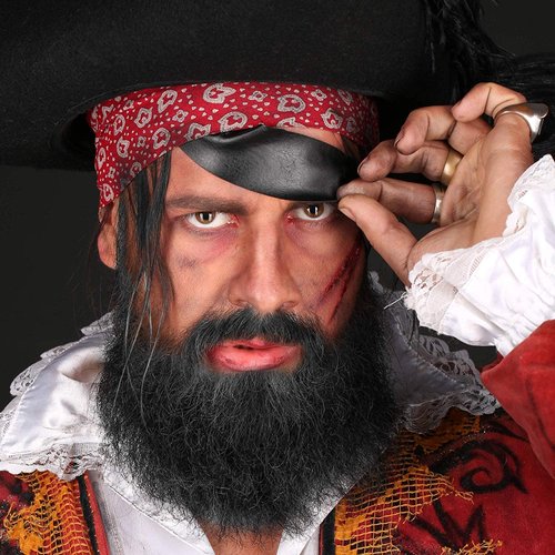 Mehron Makeup Crepe Hair 12-inch Braid (Black)