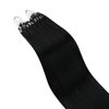 Ugeat Micro Ring Hair Extensions Human Hair for Black Women 14 Inch Micro Bead Extensions Remy Hair Extensions 1g/s 50s Jet Black Hair Extensions Real Human Hair Natural Hair Extensions Microlink