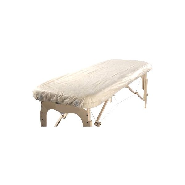 Therapist’s Choice® "Waterproof" Fitted Disposable Massage Table Sheet, 10pcs per Package. Single Use, Not Made or Intended to be disinfected and re-Used.