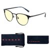 GUNNAR - Premium Gaming and Computer Glasses - Blocks 65% Blue Light - Apex, Onyx, Amber Tint,51 mm