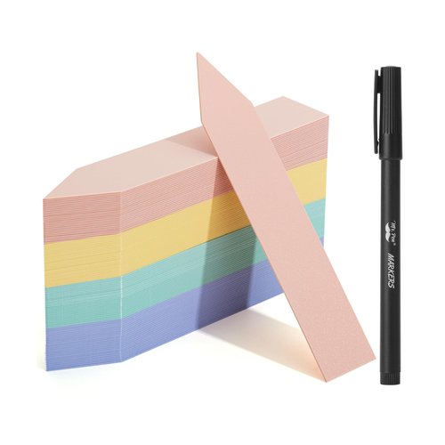 Mr. Pen- Plastic Plant Labels, 100 Pcs, 4“, Pastel Colors Plant Markers, Plant Tags, Garden Labels, Garden Markers, Plant Labels for Outdoor Garden Waterproof, Planting Sticks for Seeds