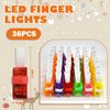 BleSky Christmas Party Favors for Kids, 36pcs Christmas Finger Lights, Christmas Toys for Girls Boys Kids Classroom Rewards Gifts, Christmas Sock Filler Gift