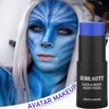 CCBeauty Blue Face Body Paint Stick, Cream Dark Blue Baseball Eye Black Sticks for Sports, Grease Foundation Makeup, Face Painting Kit for Halloween Avatar Mystique Smurf Cosplay Costume Parties