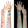 OohFaice 15 Sheets Glow in Dark Dinosaur Temporary Tattoos for Kids, Waterproof Fake Tattoo Stickers, Luminous Party Supplies Gifts for Boys and Girls