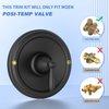 Pressure Balancing Tub and Shower Trim Kit, Compatible with Moen 2510 Shower Valve, Black