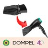 Dompel Black Hooded Hair Dryer, Satin Diffuser Cap | Enhance Hair Drying, Reduce Frizz, Protect Hair, Diffuser Cap Curly |100% Satin Universal Fit for Most Hair Dryers | Elastic Band | SIZE S