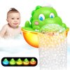 Dinosaur Bath Toys,Baby Bath Toys Light Up Bath Bubble Machine Automatic Bath Bubble Maker with Colourful Light Bathtime Shower Bath Toys for Kids Ages 1-3 4-8 Birthday Gift for Toddler Boys Girls