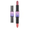 Wismee Dual-Ended Cream Blush Stick,Cream Blush Makeup Stick,Buildable Blush Stick for Cheeks Long Wearing,Easy Application,Lightweight Multi Stick,Plum & Peach