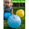 Premium Knobby Balls - (Pack of 6) Bulk 7 Inch Sensory Balls and Spiky Massage Stress Balls, Fun Bouncy Ball Party Favors, Best Stocking Stuffers for Kids, Toddlers