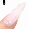 beetles Gel Polish 2 In 1 Pearlescent Glitter Gel Top Coat，Pearl Gel Nail Polish Glossy Shiny Gel Nail Polish No Wipe Gel Top Coat Soak Off UV Led Long Lasting Highly Shine Manicure
