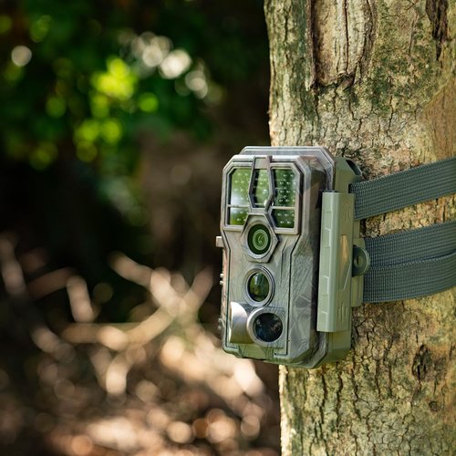 GardePro E5 Trail Camera, 24MP 1296p, Game Camera with Ultra Fast 0.1s Motion Activated, 100ft Night Vision, 90ft Detection Distance for Outdoor Wildlife Scouting, Hunting, Camo