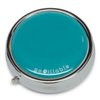 GOPILLABLE Pill Box Pill CASE for Pocket OR Purse Teal Design Pill Organizer for Travel Small Pill Box/Pill case