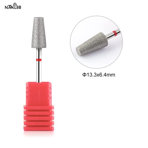 NMKL38 Barrel Diamond Nail Drill Bits Milling Cutter Rotary Cuticle Clean Burr for Nature Nail Drill Machine Accessories (1D-F)