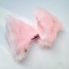 Cat Ears Hair Clips Fox Ears Barrettes Women Furry Fur Cat Headpiece Holiday Hair Pins Sweet Halloween Party Decoration Headband Anime Cosplay Costume Kitty Kitten Hair Accessories Pink - White