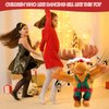 Gfilay Twerking Rudolph The Red-Nosed Reindeer Animated Plush Toy Christmas Singing and Dancing Stuffed Animals for Kids