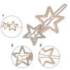 Teaaha 4PCS Star Hair Clips, Metal Hair Barrettes with Rhinestone in Silver & Golden, Hairpin for Women Girls Ladies Thick Hair Styling Accessories