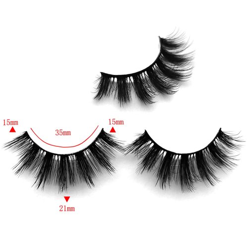 beautykaisen 8Pair 3D False Eyelashes Cross Fluffy Natural Look PACK Volume Fluffy Natural Faux Mink Lashes(3D999 DRAK PINK) 8pair-3D999 8pair-3D999 0