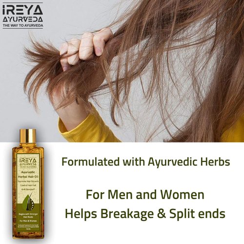 Herbal Hair Oil Ayurvedic Raw Herbs Mix Oil Multipurpose Hair Oil for Hair Growth and Anti Dandruff, Hair Fall Control, Thick and Long Hair 100ml