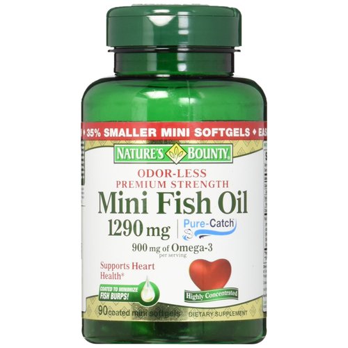 Nb Odorless Mini Fish Oil Size 90ct